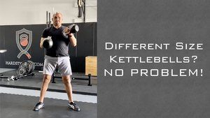 Two Different Size Kettlebells